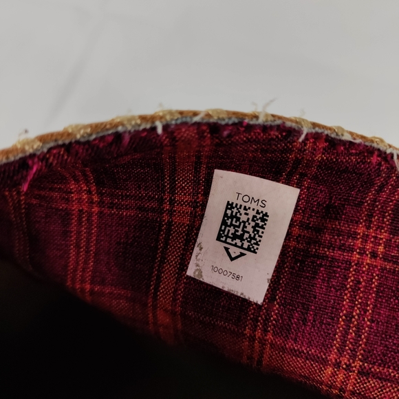 Toms Tassel Back Zip Soft Leather Stacked Heel Ankle Boot Tan Women's Size 10 - Picture 9 of 16